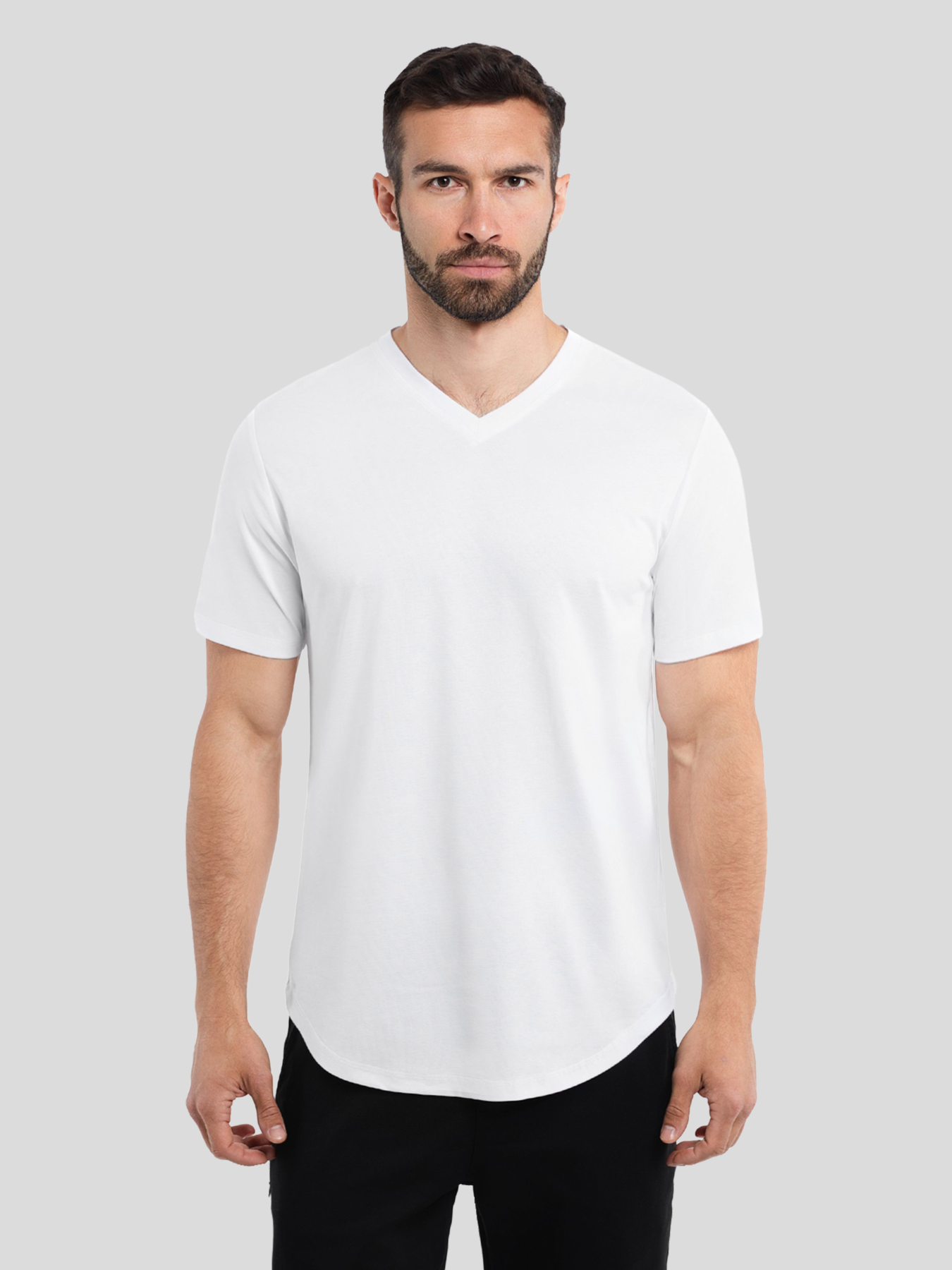 StayCool 2.0 V-neck Elongated Tee: Classic Fit