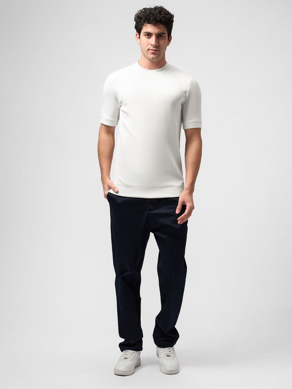 Modal Blend Short Sleeve Tee:Slim Fit