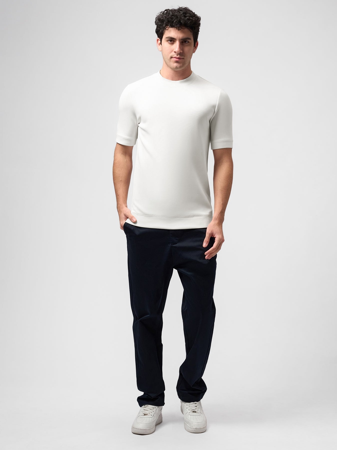 Modal Blend Short Sleeve Tee:Slim Fit
