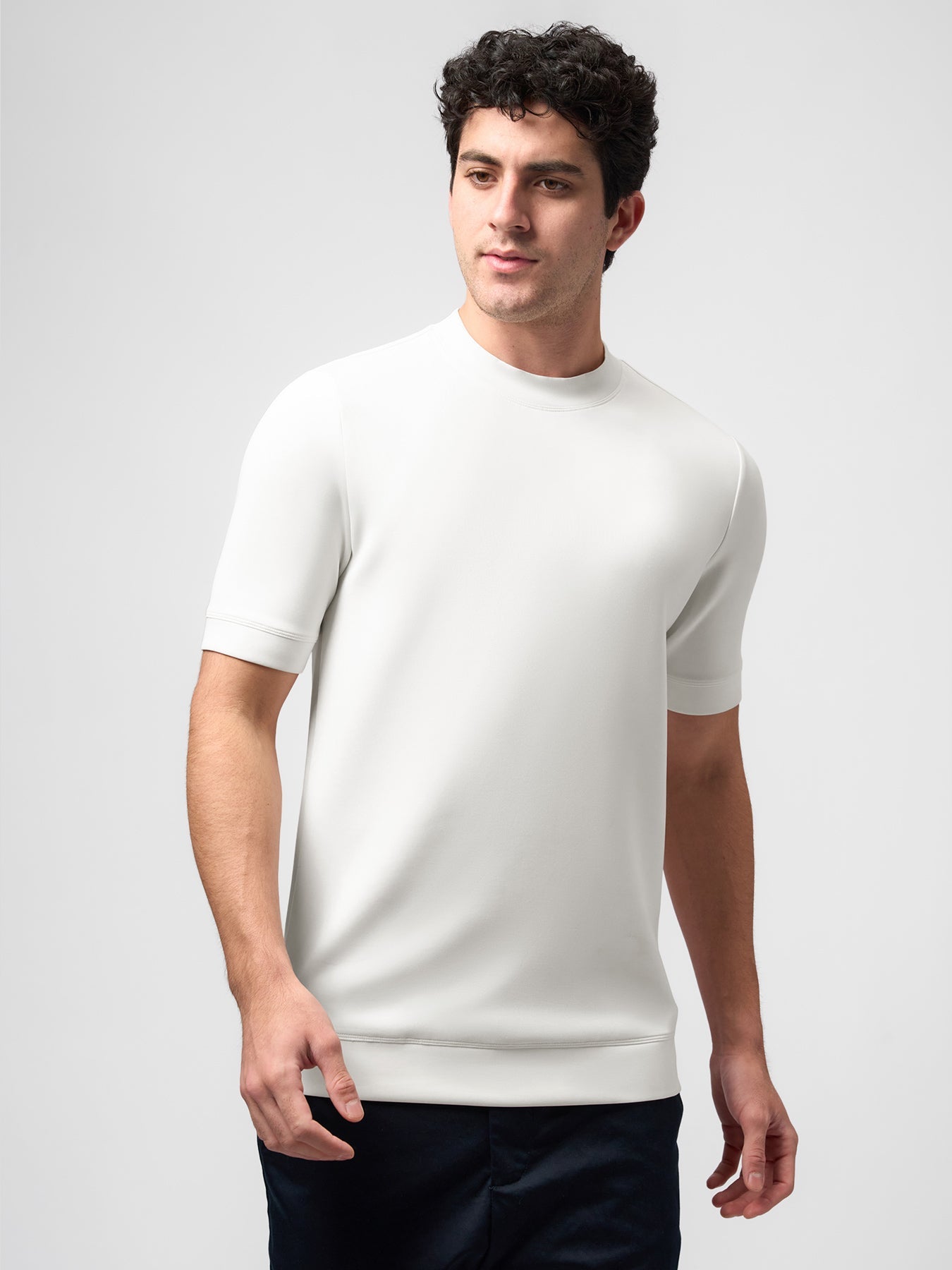 Modal Blend Short Sleeve Tee:Slim Fit