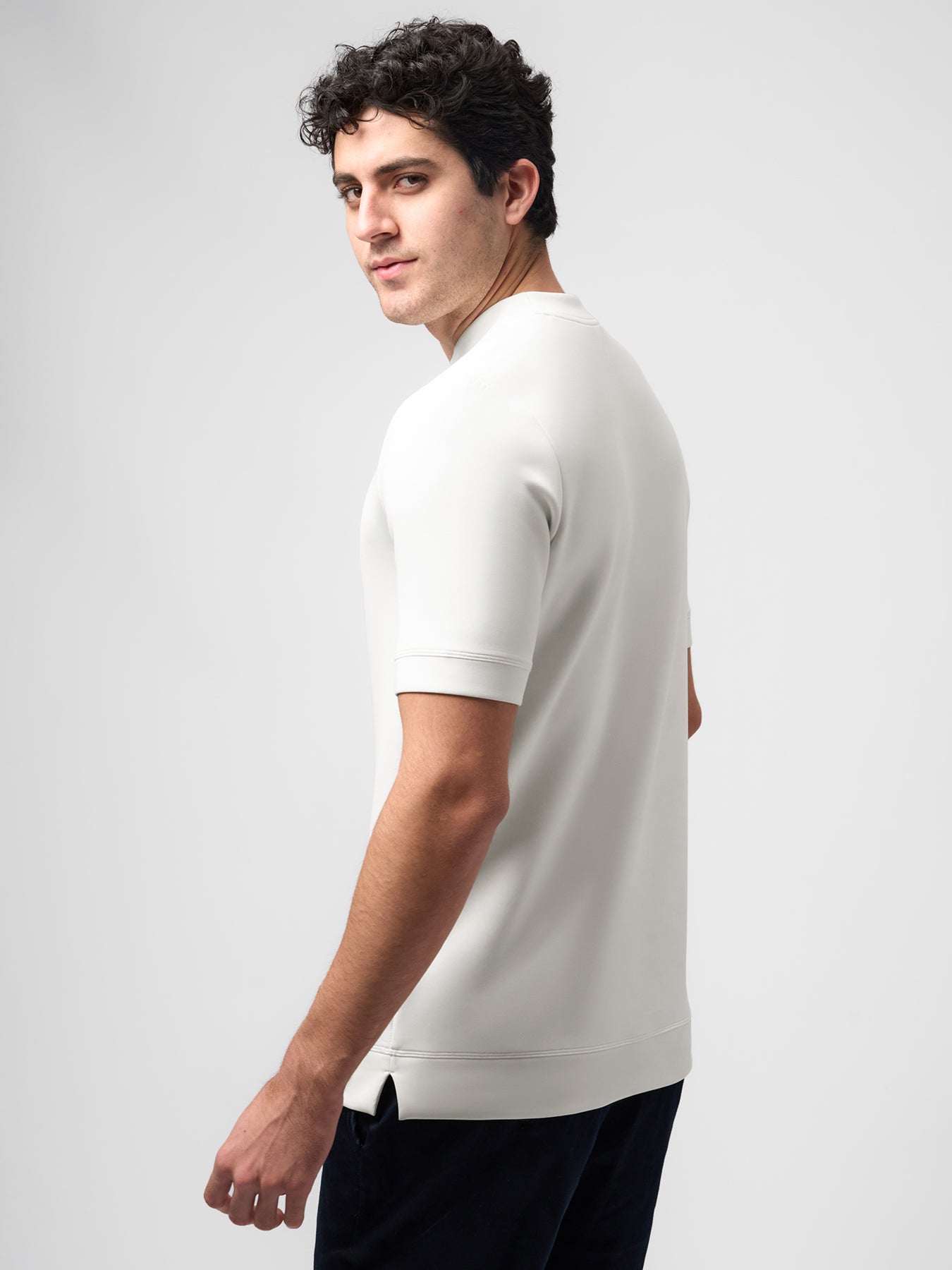 Modal Blend Short Sleeve Tee:Slim Fit