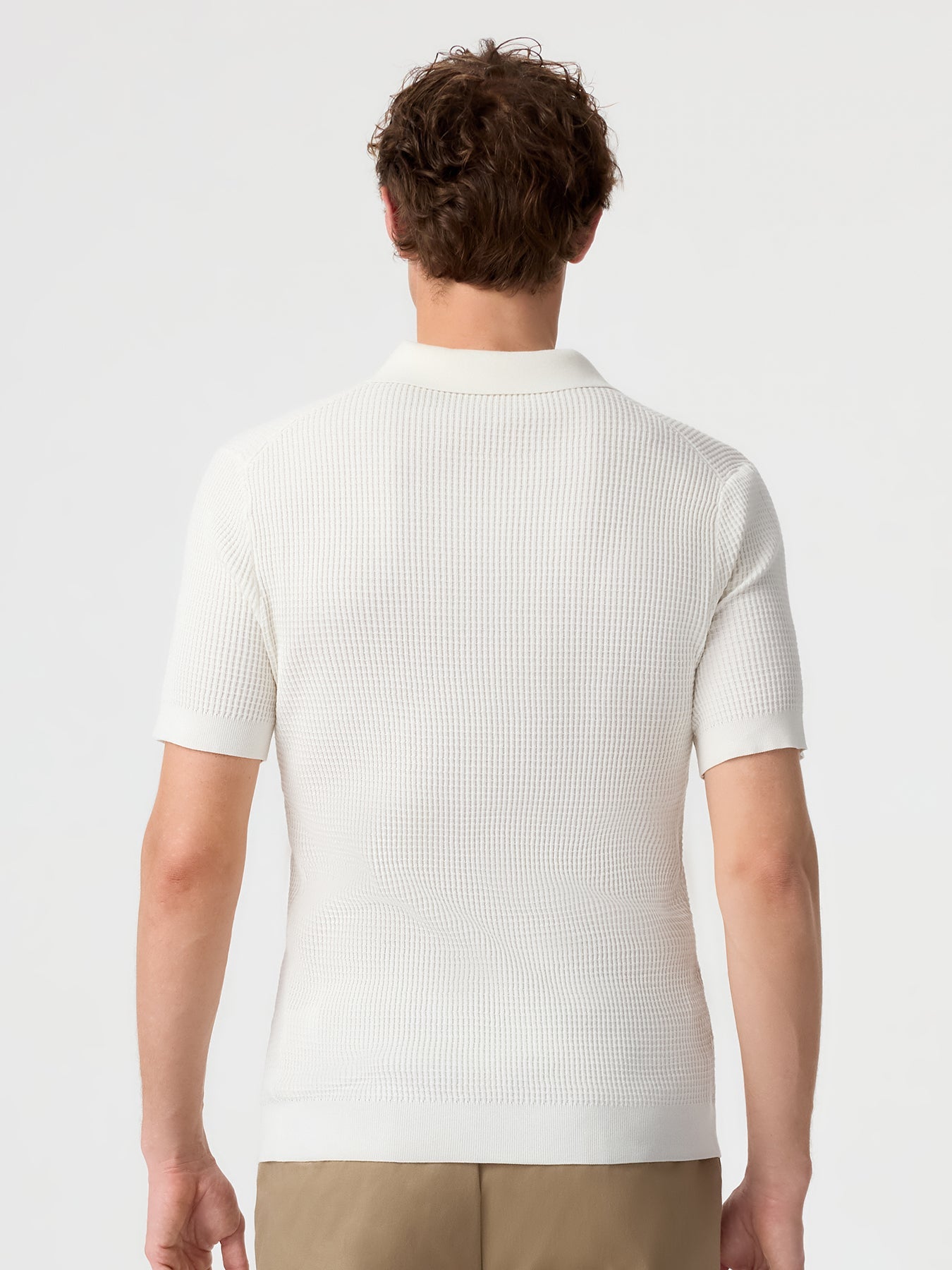 FlexKnit Active Knitted Buttonless Polo