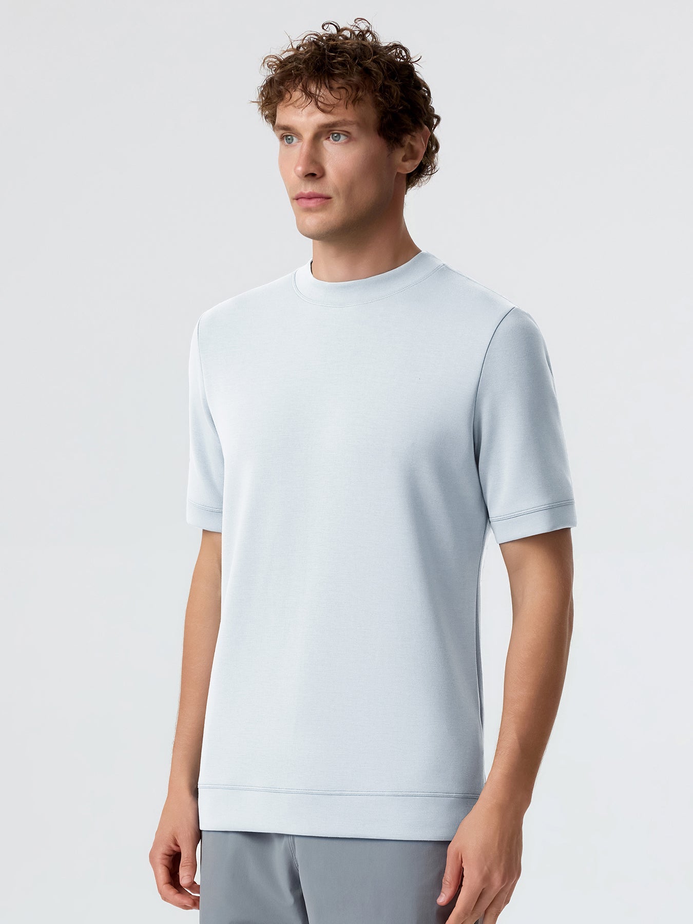 Modal Blend Short Sleeve Tee:Slim Fit