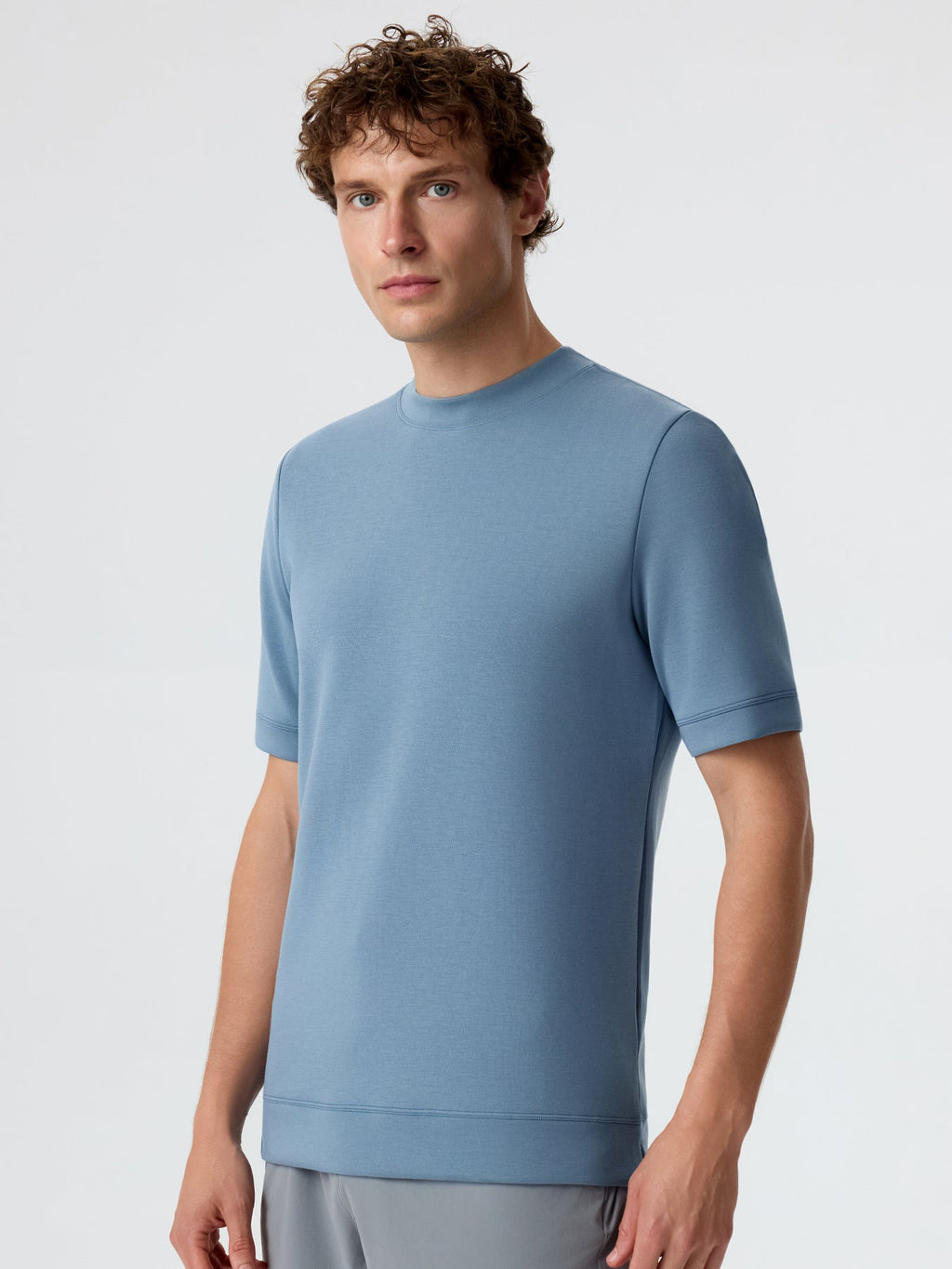 Modal Blend Short Sleeve Tee:Slim Fit