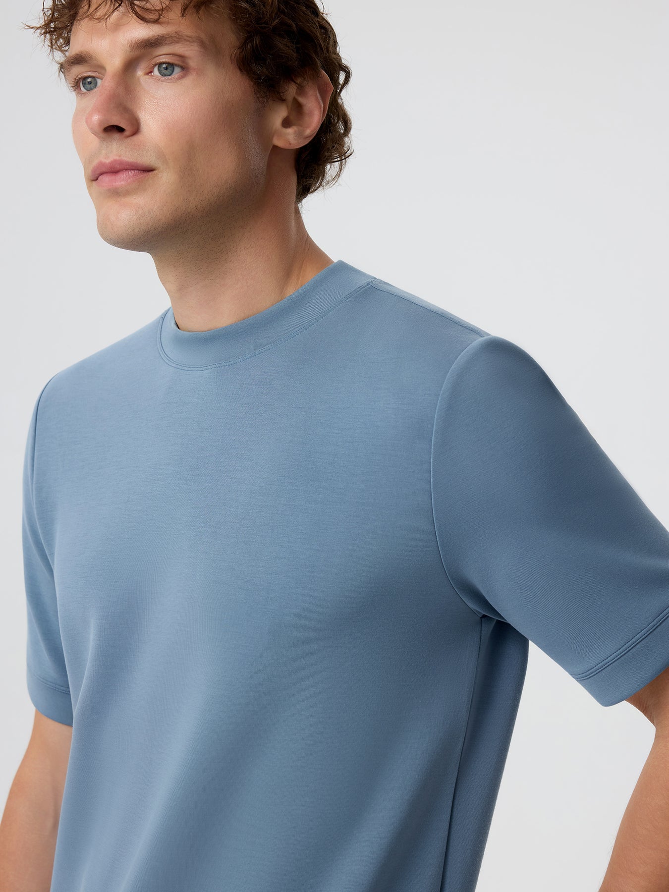 Modal Blend Short Sleeve Tee:Slim Fit