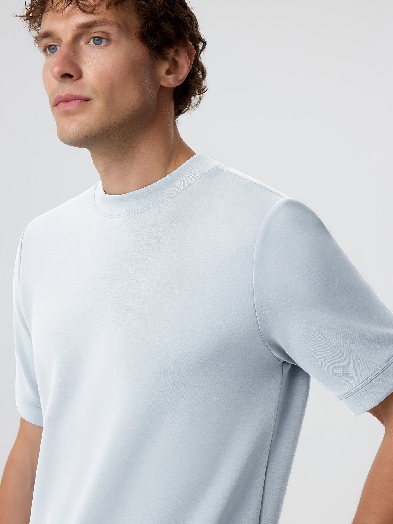 Modal Blend Short Sleeve Tee:Slim Fit