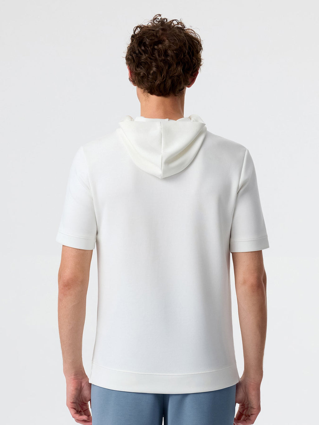 Modal Blend Short Sleeve Hoodie