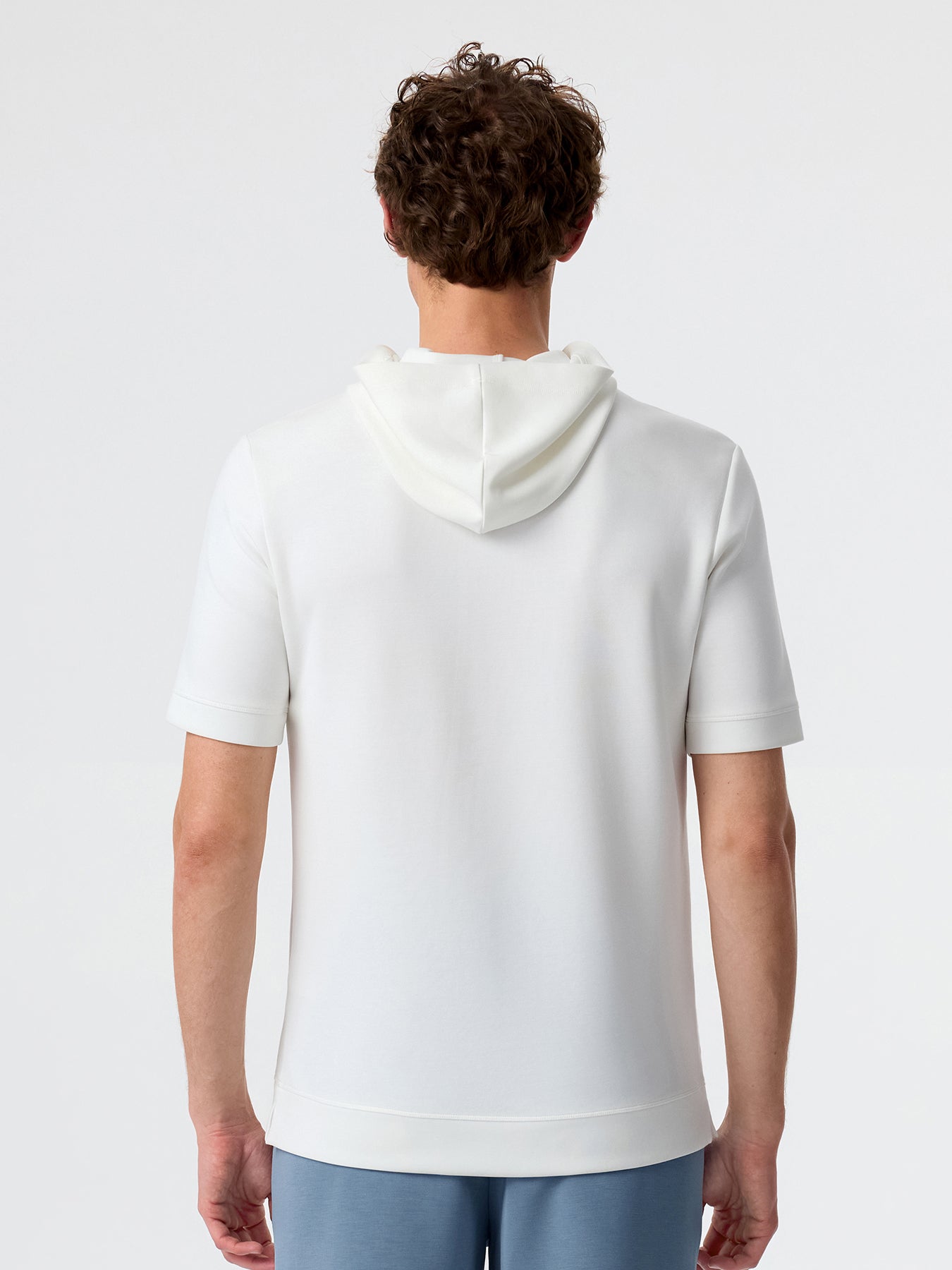 Modal Blend Short Sleeve Hoodie
