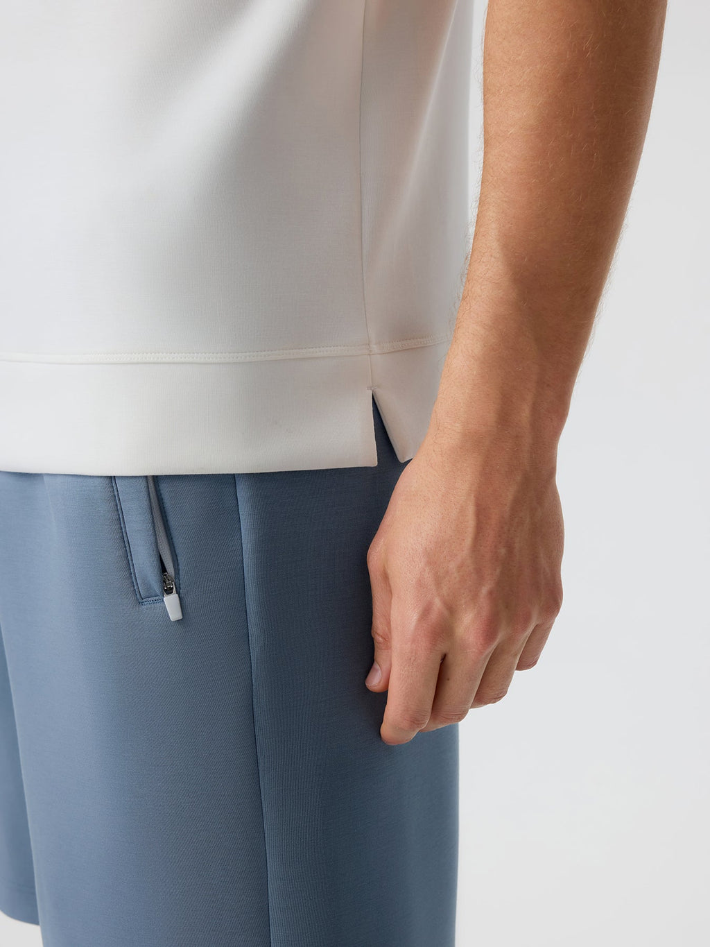 Modal Blend Short Sleeve Hoodie