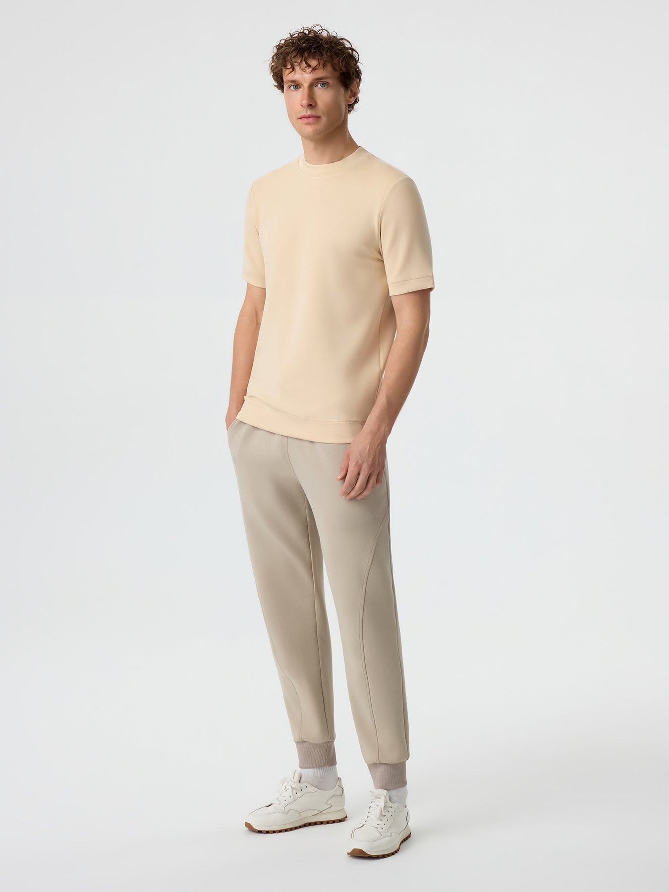 Modal Blend Short Sleeve Tee:Slim Fit