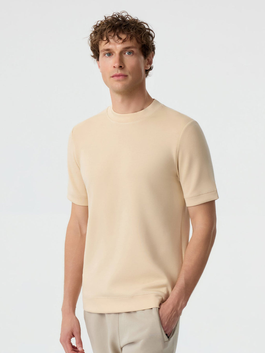 Modal Blend Short Sleeve Tee:Slim Fit