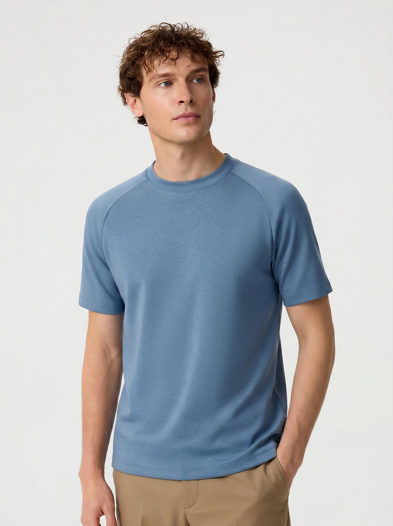 Modal Blend Short-Sleeve Raglan Tee