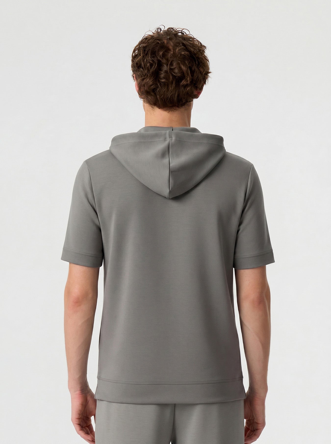 Modal Blend Short Sleeve Hoodie