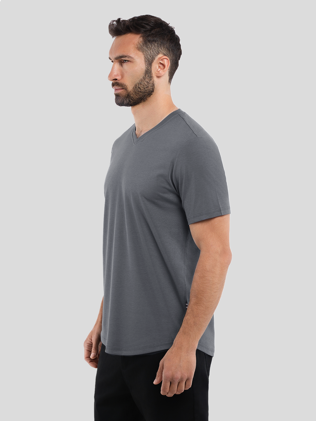 StayCool 2.0 V-neck Curve-Hem Tee: Classic Fit