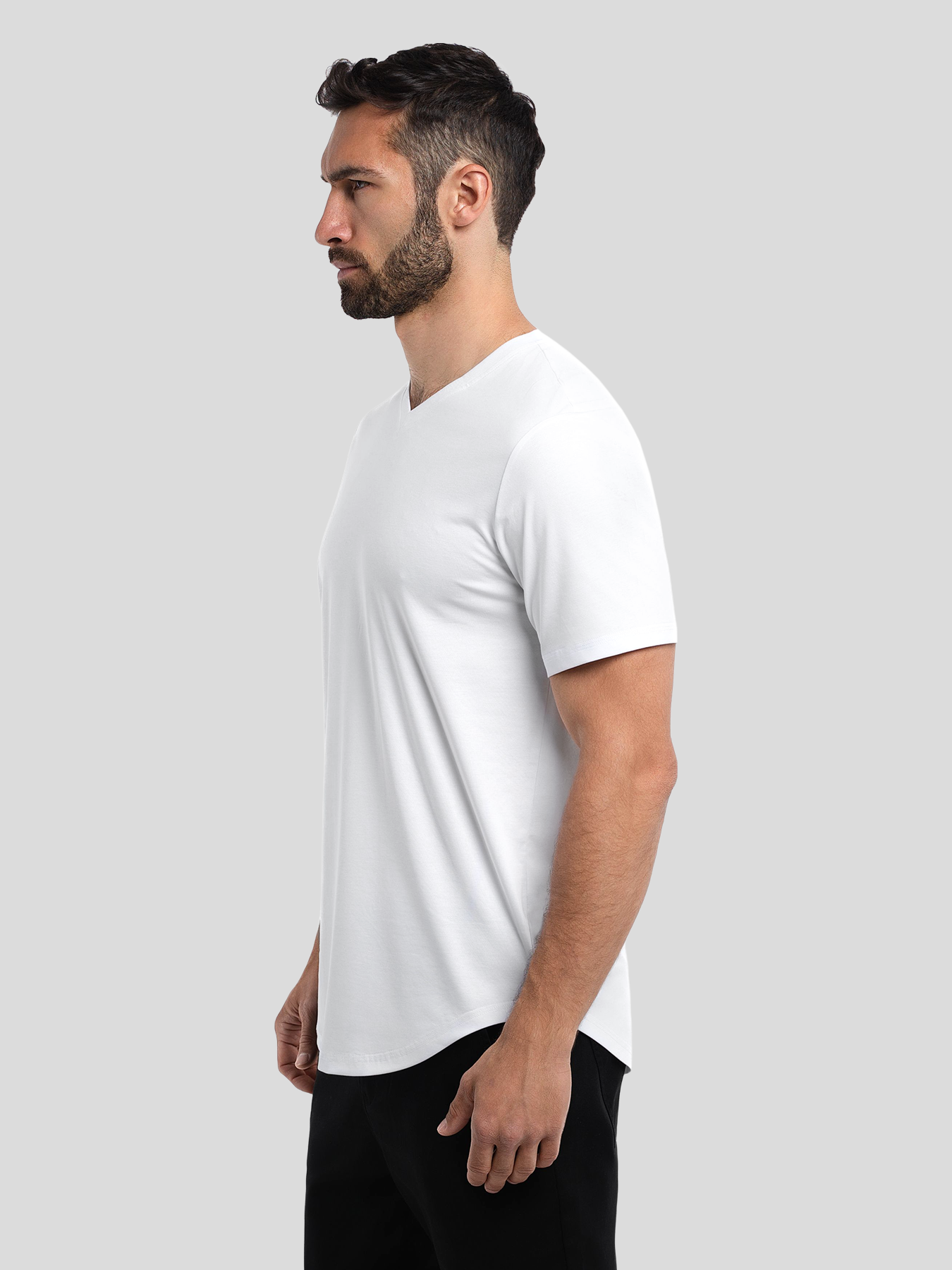 StayCool 2.0 V-neck Elongated Tee: Classic Fit