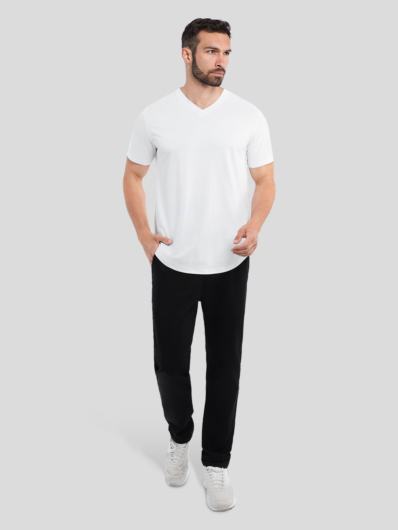 StayCool 2.0 V-neck Elongated Tee: Classic Fit