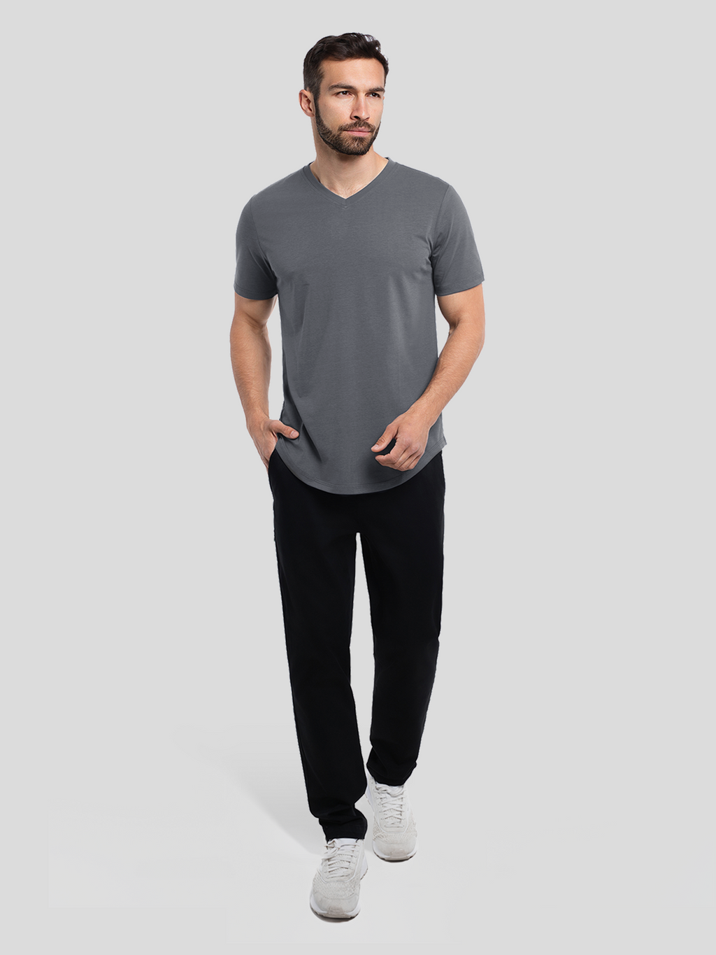 StayCool 2.0 V-neck Elongated Tee: Slim Fit