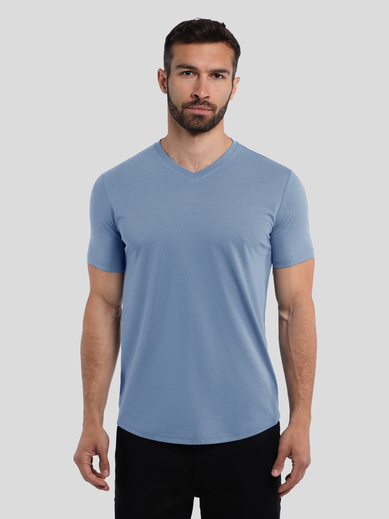 StayCool 2.0 V-neck Curve-Hem Tee: Classic Fit