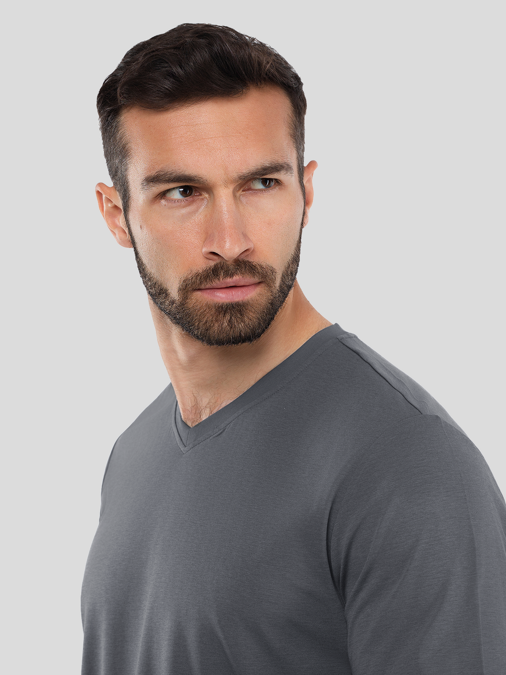 StayCool 2.0 V-neck Curve-Hem Tee: Classic Fit