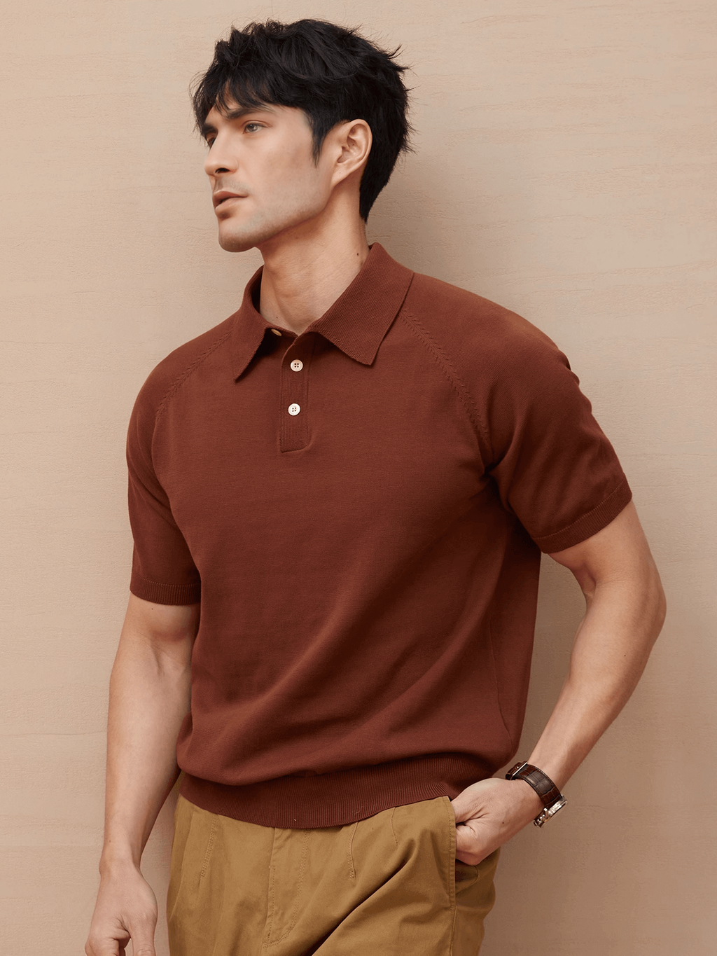 GentleKnit Short Sleeve Knitted Polo