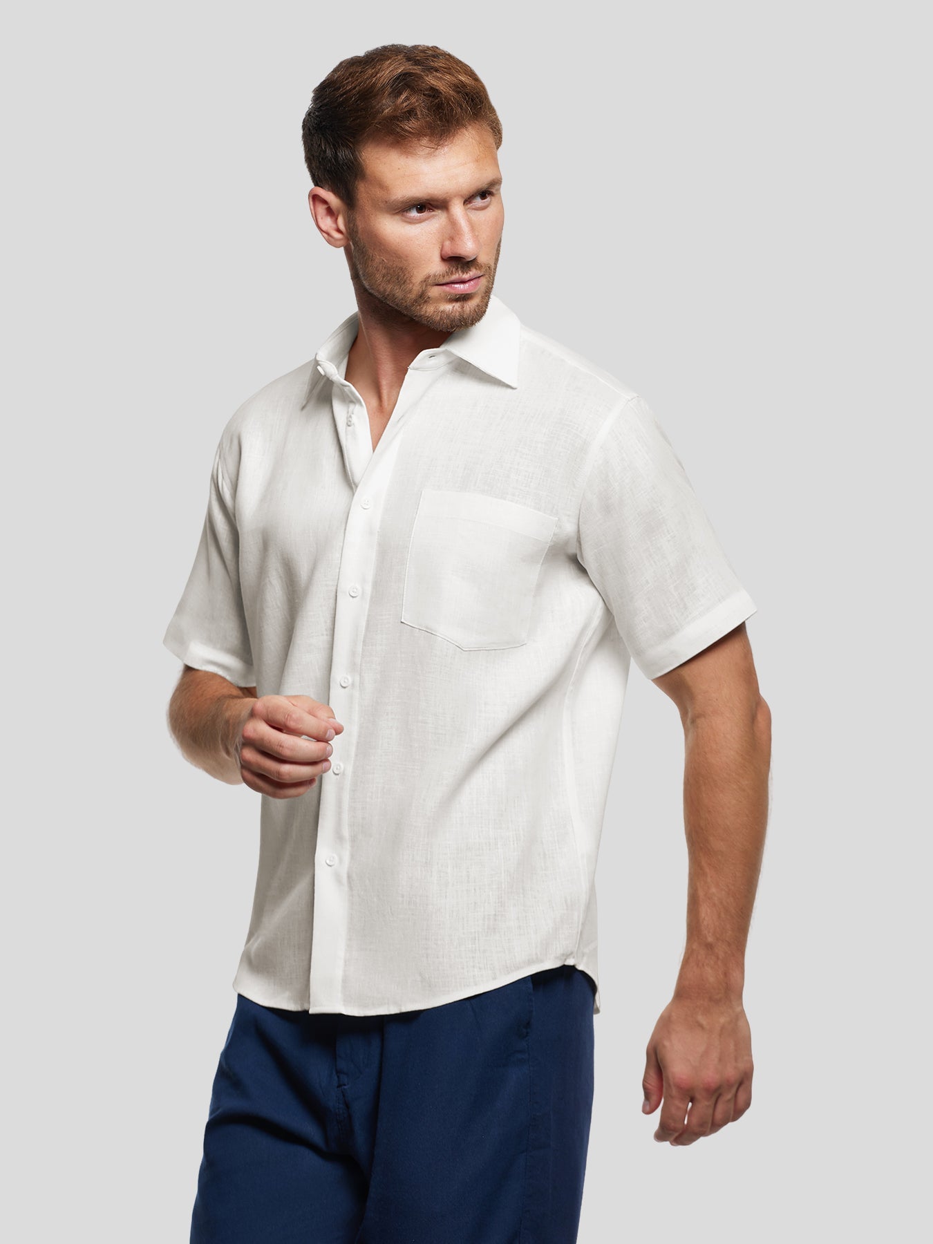 DreamWear Italian Linen Short Sleeve Shirt